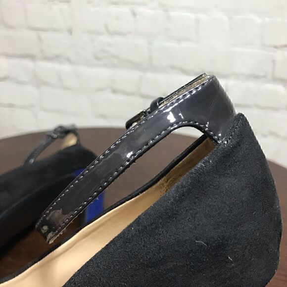 37 TRAFALUC suede open toe ankle strap sandals - Picture 7 of 8